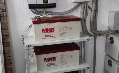 Установлен комплект ИБП с аккумуляторами резервом на 9,6 кВт/ч, деревня Каменки, Нижегородской области