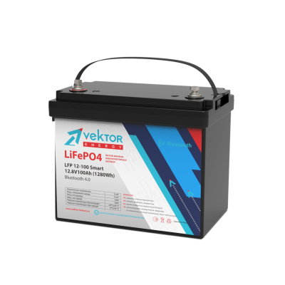 Аккумулятор Vektor Energy LFP 12,8-100 Smart BMS 100A  (Bluetooth 4.0)