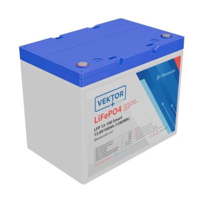 Аккумулятор Vektor Energy LFP 12,8-100 Smart BMS 100A  (Bluetooth 4.0)