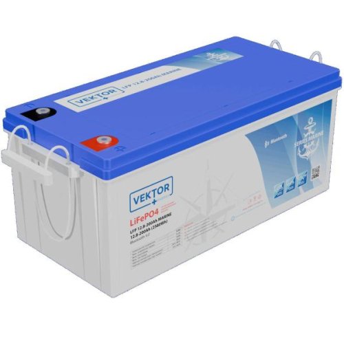 Аккумулятор Vektor Energy LFP 12,8-200 MARINE Series Smart BMS 100A (Bluetooth 4.0)