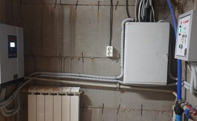 Установка комплекта ИБП на 9 кВт с бензогенератором в Афонино