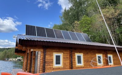 Автономная солнечная станция 5 кВт по нагрузке и 9 кВт по резерву, наплывной дом в городе Уфа